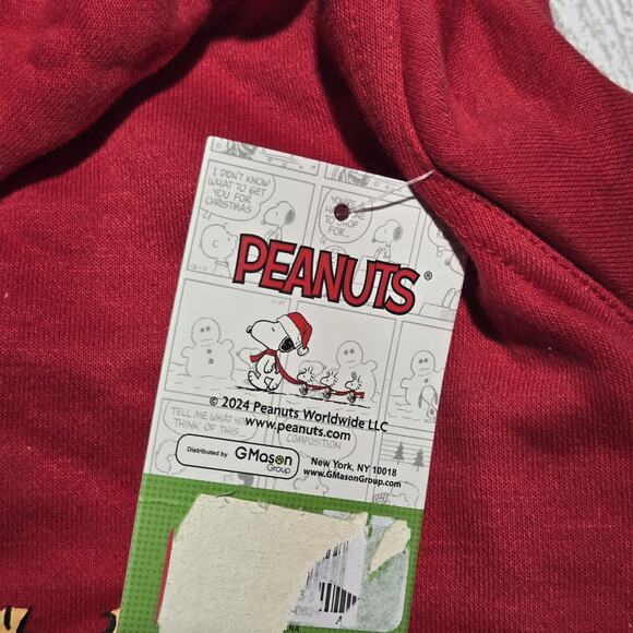Peanuts Snoopy Christmas Hoodie Jacket NWT SMALL Holiday Woodstock - Picture 5 of 5